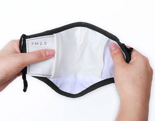 Mask Cotton Anti Dust Protection with 2pcs Pm2.5 Activated Carbon Filters Fabric Mouth Face