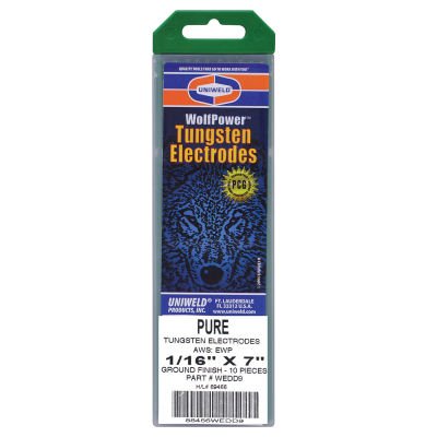 Wolfpower® Pure Tungsten Electrode - 3/32" x 7" - Pkg of 10